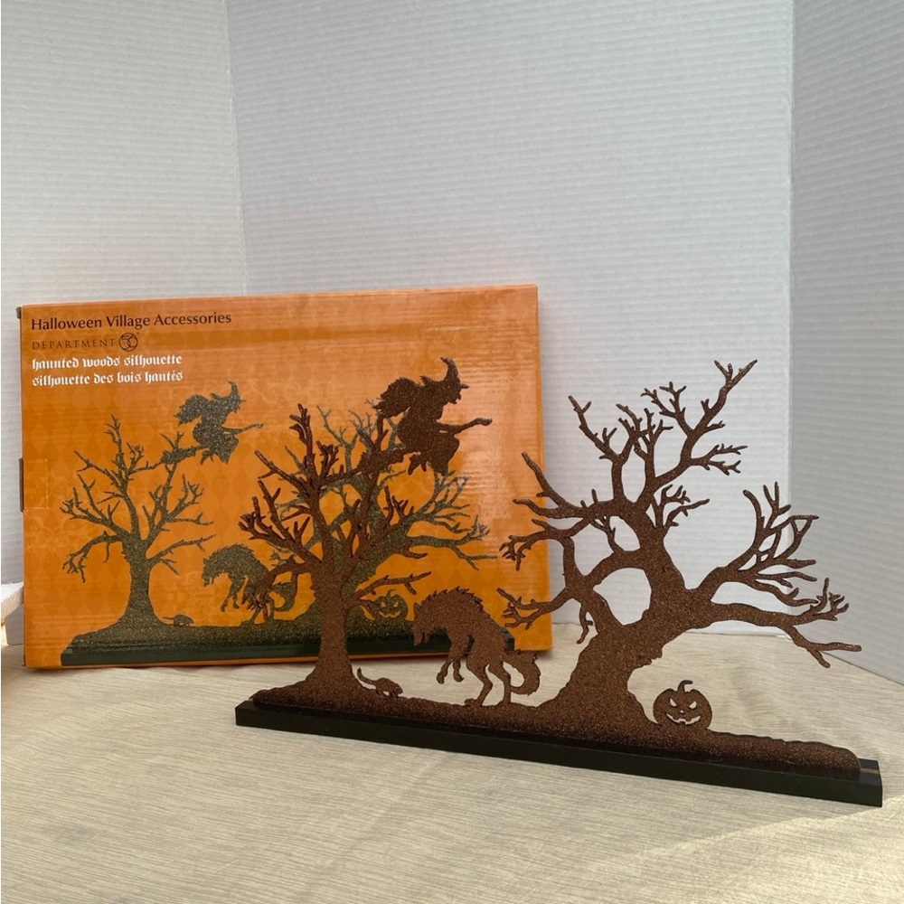 Department 56 Halloween Village Accessories Brown Silhouette